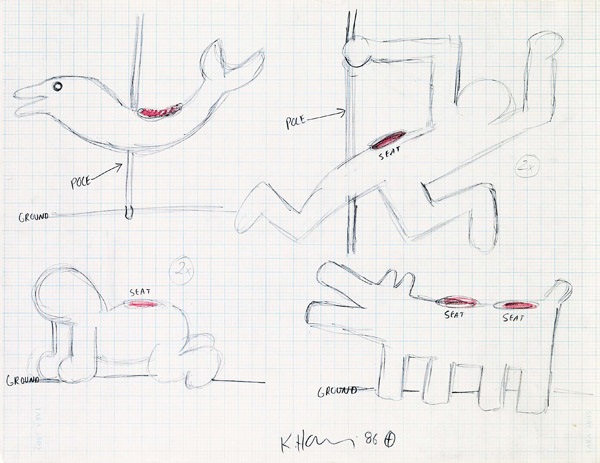600x463 Luna Luna Sketch By Keith Haring On Artnet - Luna Sketch
