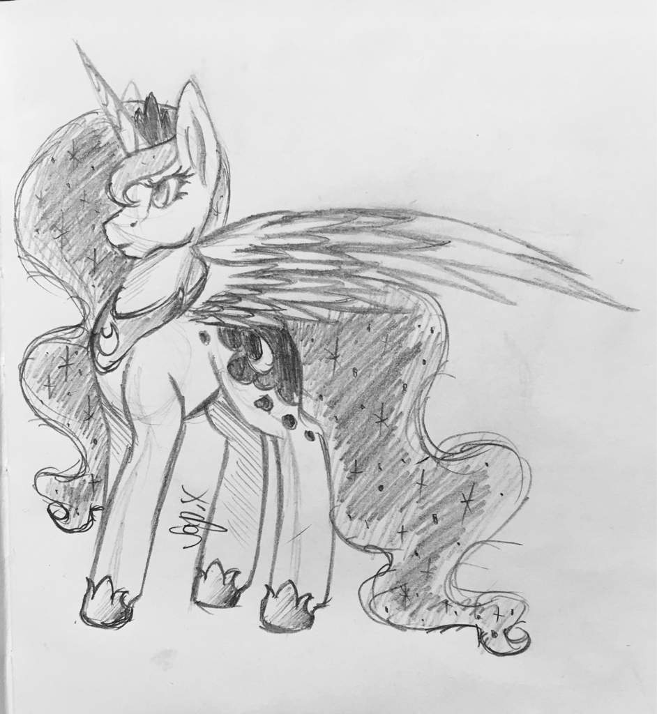942x1024 Luna Sketch Equestria Amino - Luna Sketch