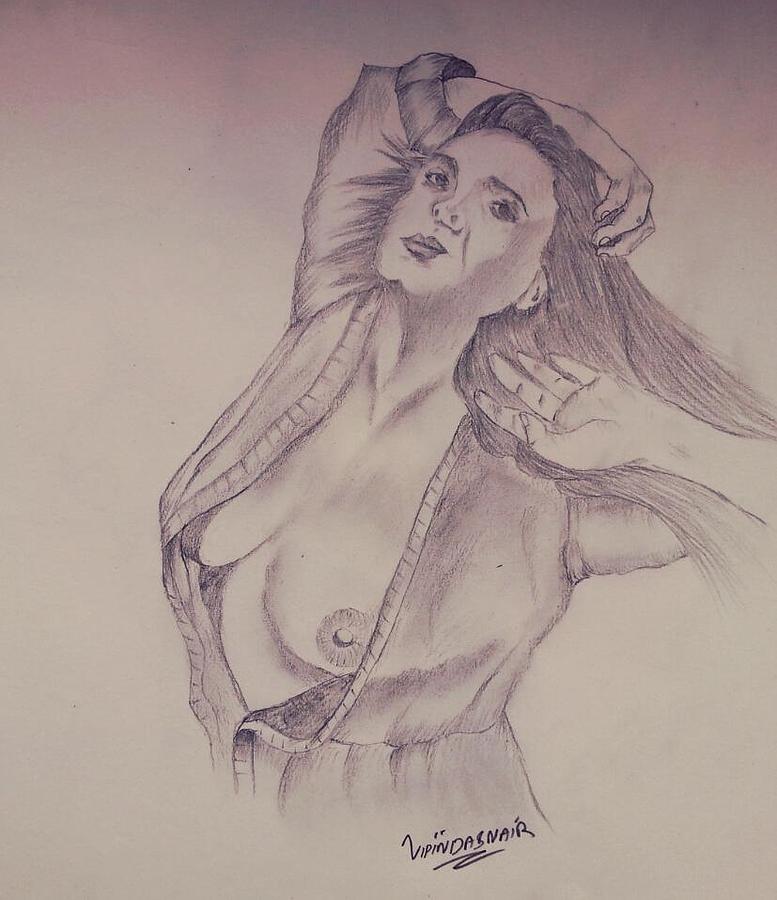 777x900 Lust Drawing By Vipindas Nair - Lust Sketch