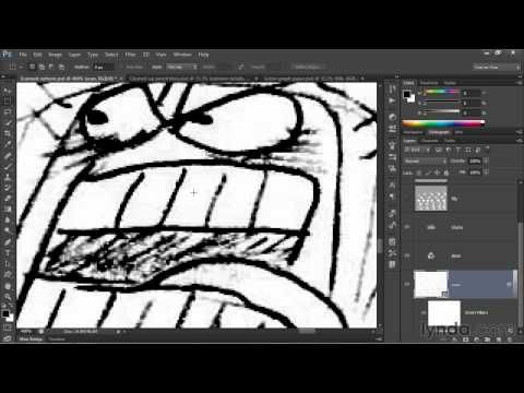 480x360 Photoshop Tutorial Turning A Pencil Sketch Into Digital Ink - Lynda Sketch