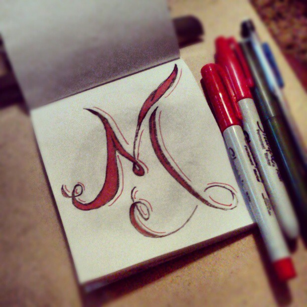 612x612 M Is In! My Alphabet Sketch. - M Sketch