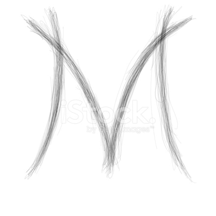 440x440 Sketch Alphabet M Stock Photos - M Sketch