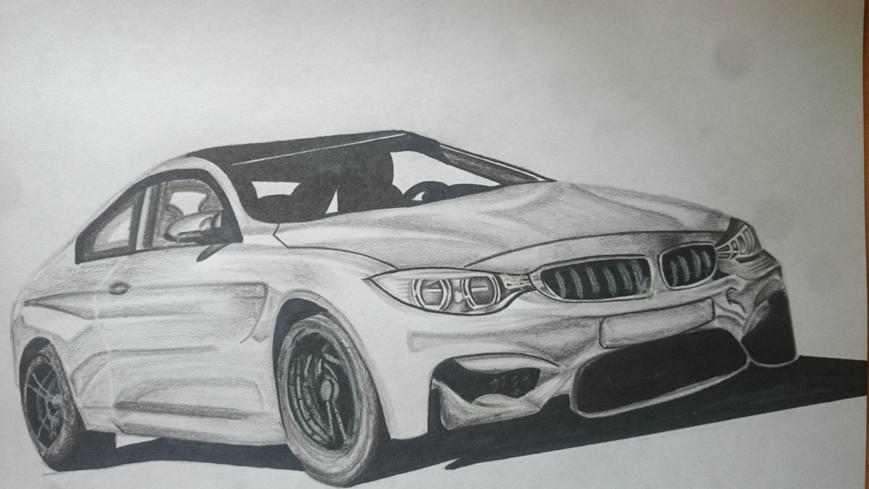 Нарисовать bmw m4