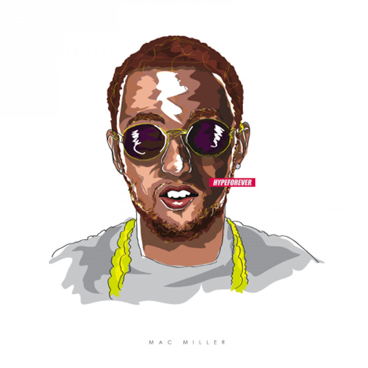 Cartoon Mac Miller Artwork - Things Artwork Paradise