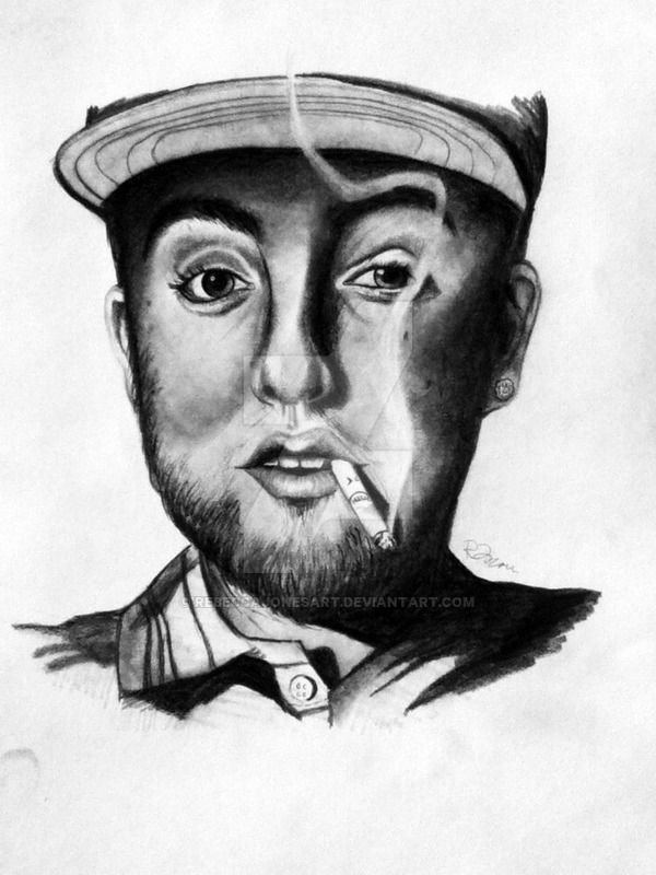 600x800 Mac Miller By Rebeccajonesart - Mac Miller Sketch