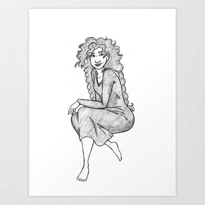 700x700 Lady Macbeth Sketch Art Print By Everybodyknowseverybodydies - Macbeth Sketch