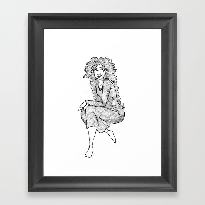 700x700 Lady Macbeth Sketch Framed Art Print By - Macbeth Sketch