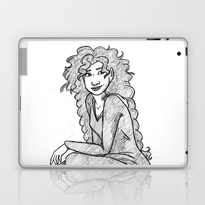 700x700 Lady Macbeth Sketch Laptop Amp Ipad Skin By - Macbeth Sketch