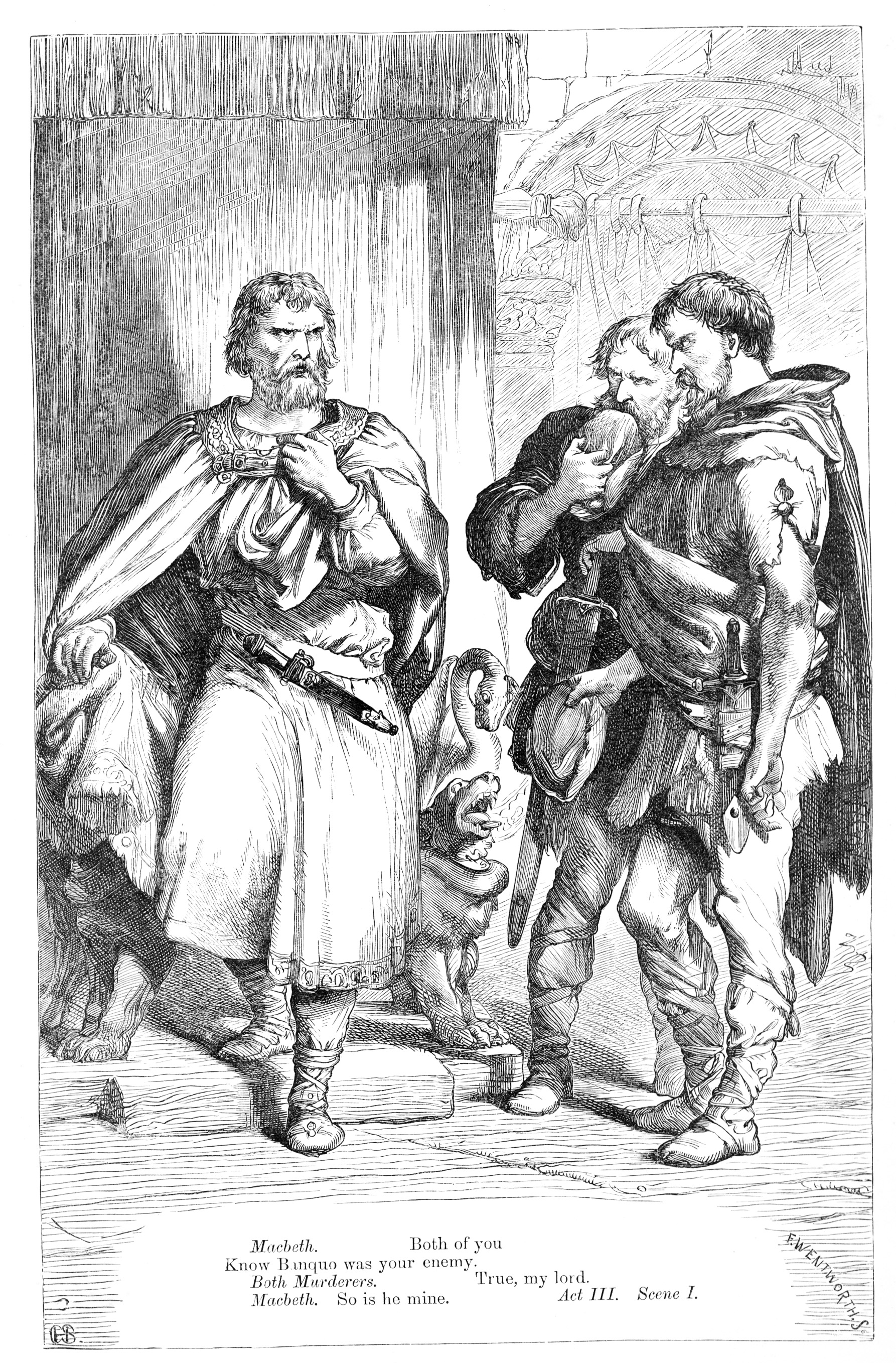 1786x2716 Macbeth (Character) Victorian Illustrated Shakespeare Archive - Macbeth Sketch