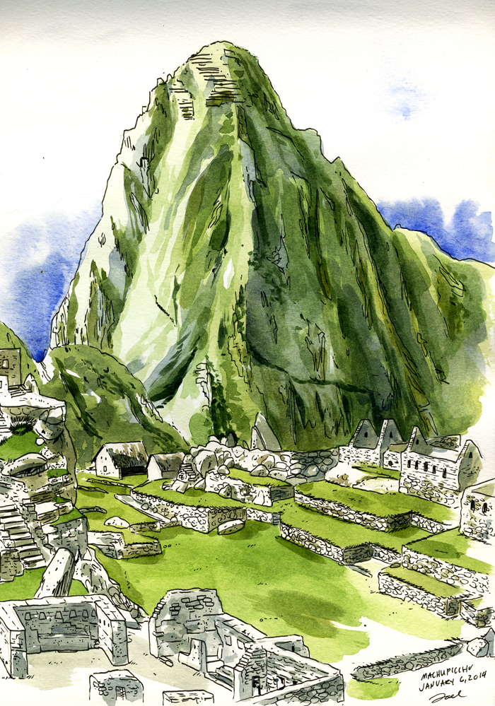 Machu Picchu Sketch at PaintingValley.com | Explore collection of Machu