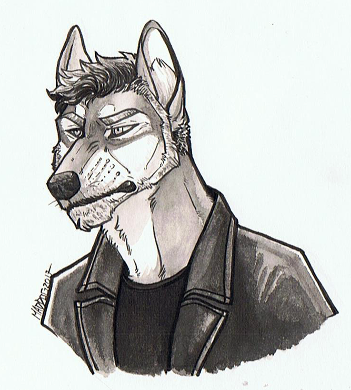 700x776 Old Man By Mad Dog - Mad Dog Sketch