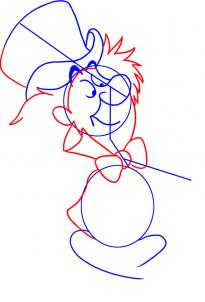 205x302 How To Draw How To Draw Mad Hatter From Alice In Wonderland - Mad Hatter Hat Sketch