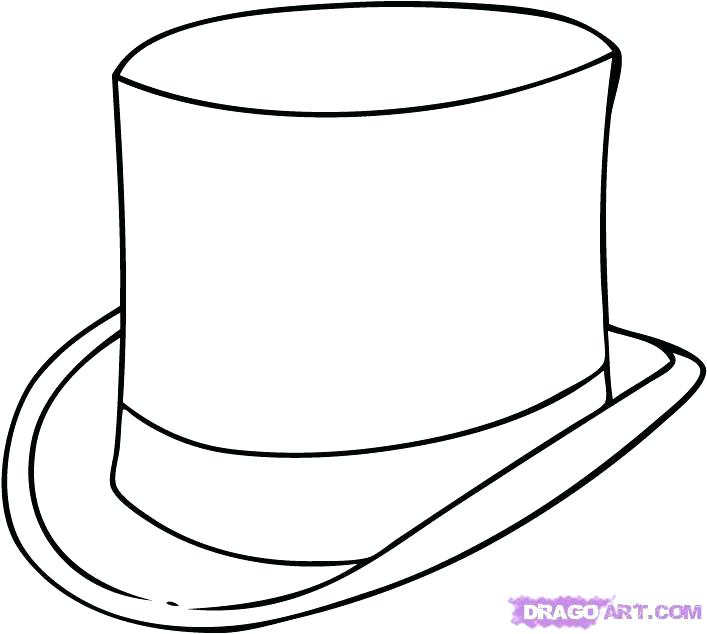 Mad Hatter Hat Sketch at PaintingValley.com | Explore collection of Mad ...