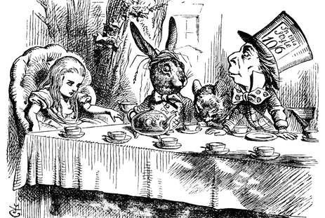 463x311 Mad Hatter Tea Party - Mad Hatter Sketch