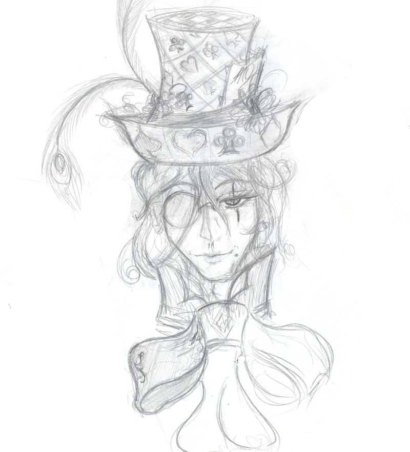 800x882 Mad Hatter Sketch By Juliet Kawaii - Mad Hatter Sketch