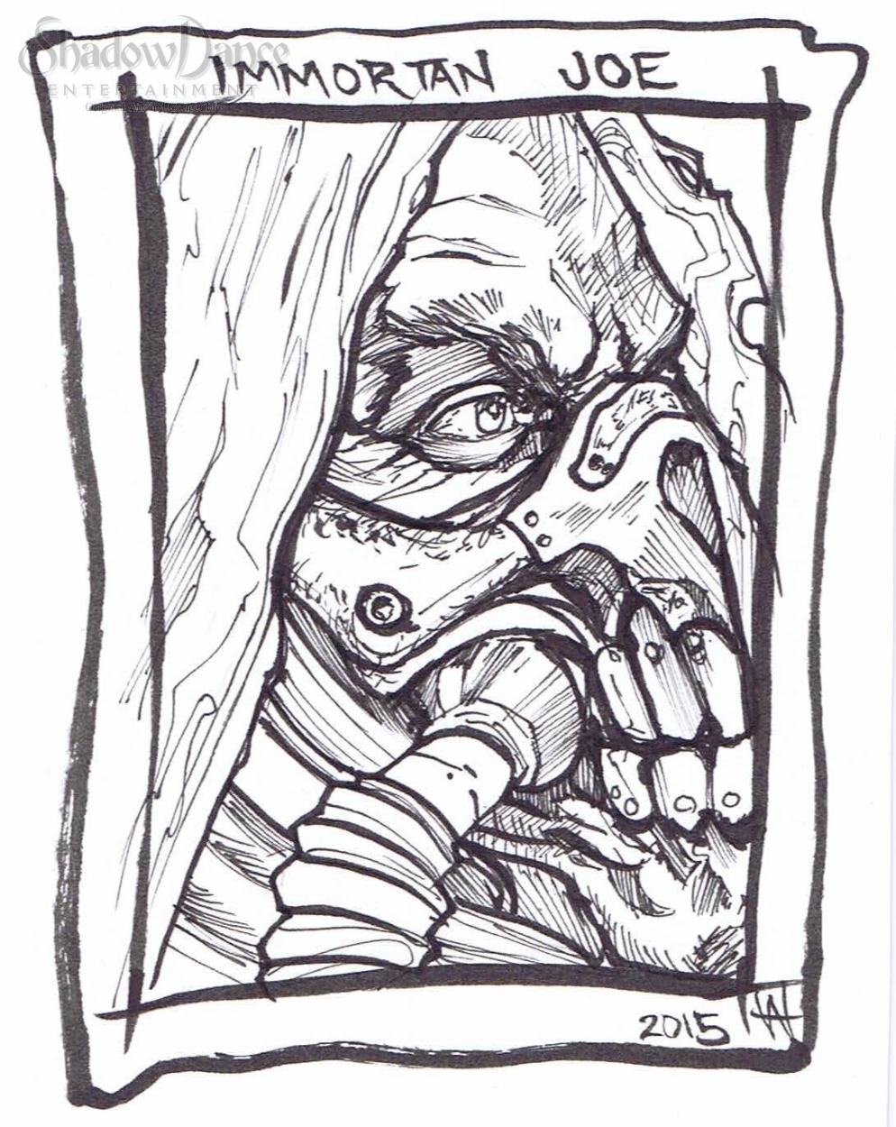 994x1250 Immortan Joe (Mad Max Fury Road) Sketch By Weshoyot Alvitre, In - Mad Max Sketch