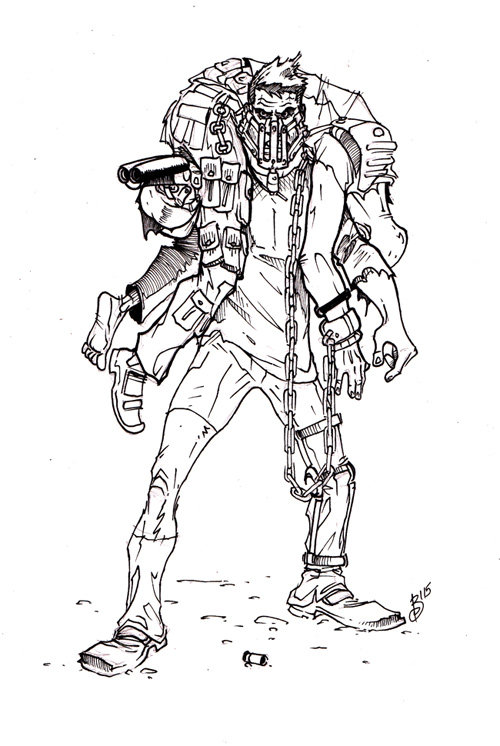 500x746 Kyle Bolton - Mad Max Sketch