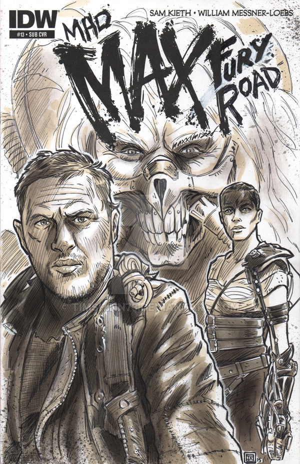 600x926 Mad Max Fury Road Sketch Cover By Timshinn73 - Mad Max Sketch