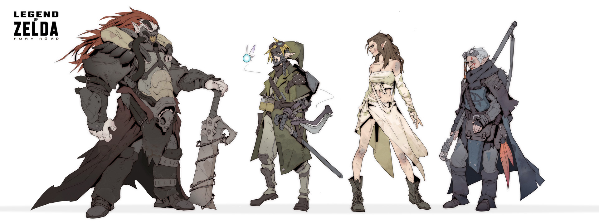 1920x718 Zelda Meets Madmax Zelda - Mad Max Sketch
