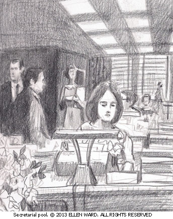 344x435 Mad Men Sketches Roughsketch - Mad Men Sketch