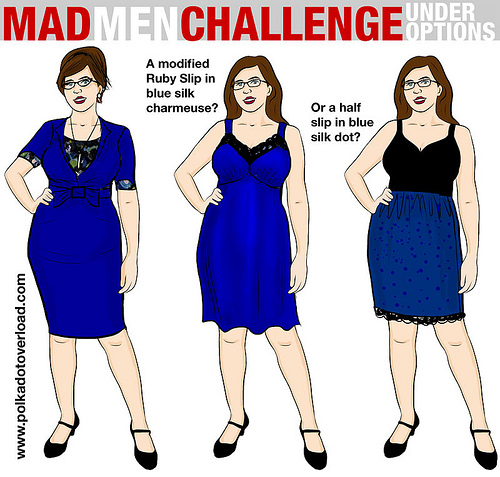 500x477 Mad Men Challenge Joan Bow Dress Plans - Mad Men Sketch