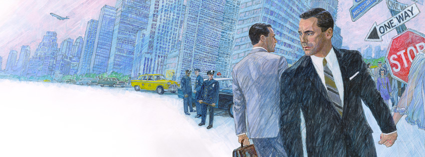 850x315 Mapother Mad Men Matt Weiner - Mad Men Sketch
