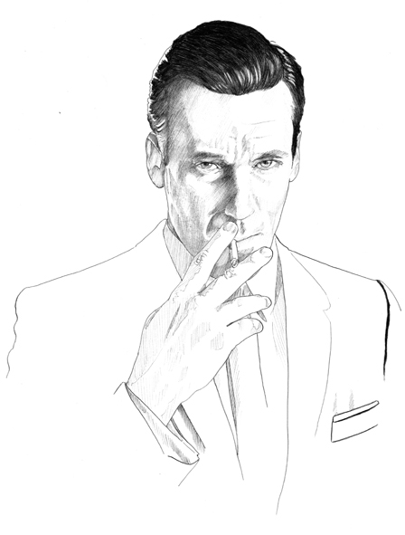 Mad Men Sketch at PaintingValley.com | Explore collection of Mad Men Sketch