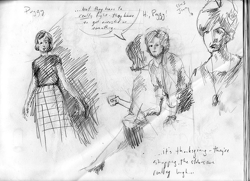 500x363 Women Want Me Fish Fear Me Blog Archive Mad Men Sketches - Mad Men Sketch