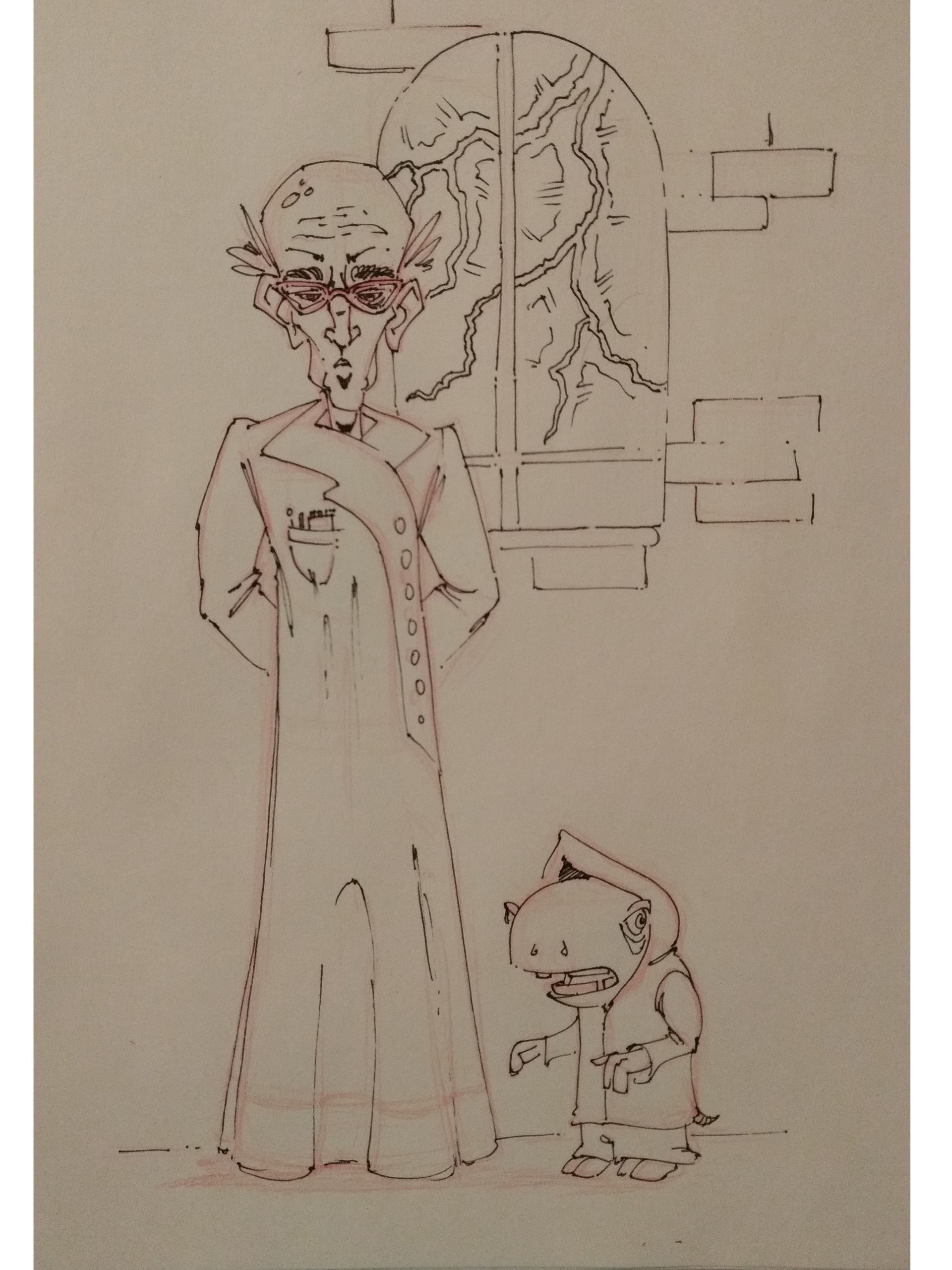 1920x2560 Justice Jackson - Mad Scientist Sketch