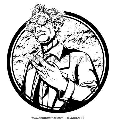450x470 Mad Scientist Cartoon Images Collection - Mad Scientist Sketch