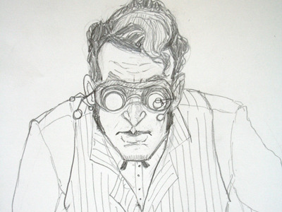 400x300 Mad Scientist Sketch By Amy Hood - Mad Scientist Sketch