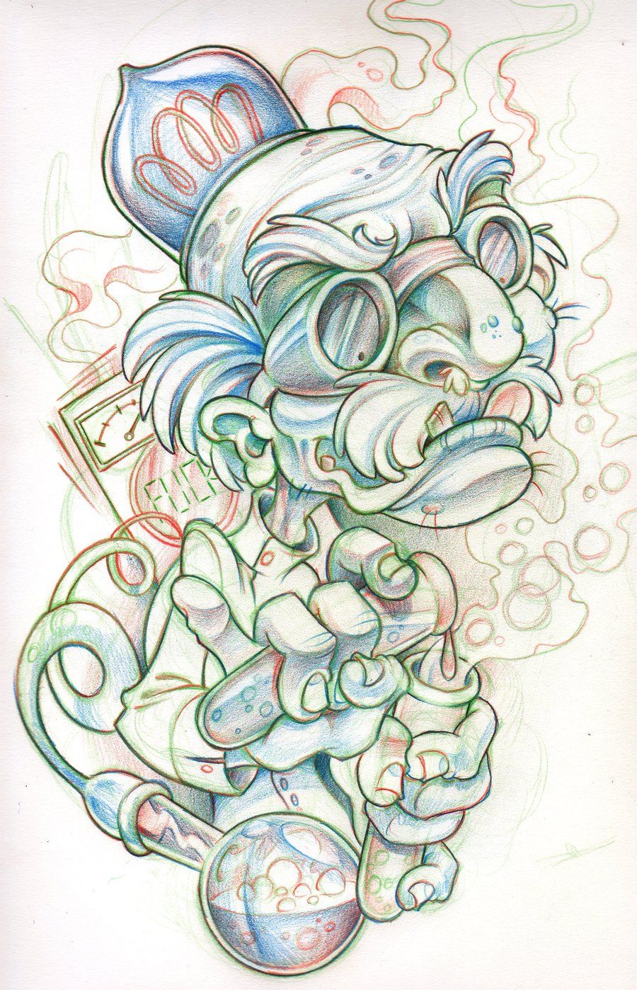 900x1398 Mad Scientist By On @ - Mad Scientist Sketch