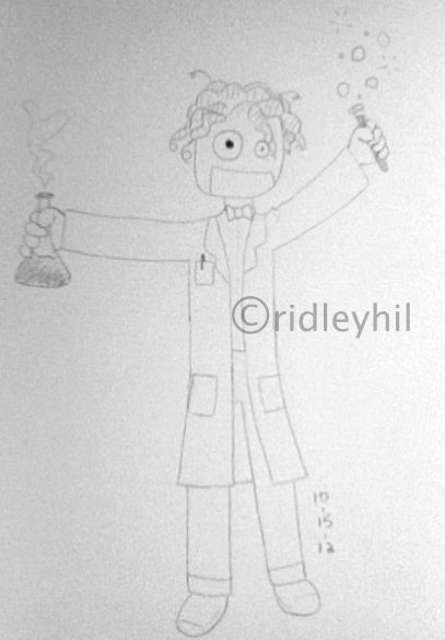 407x586 My Art Mad Scientist! Sketch By Sketch - Mad Scientist Sketch
