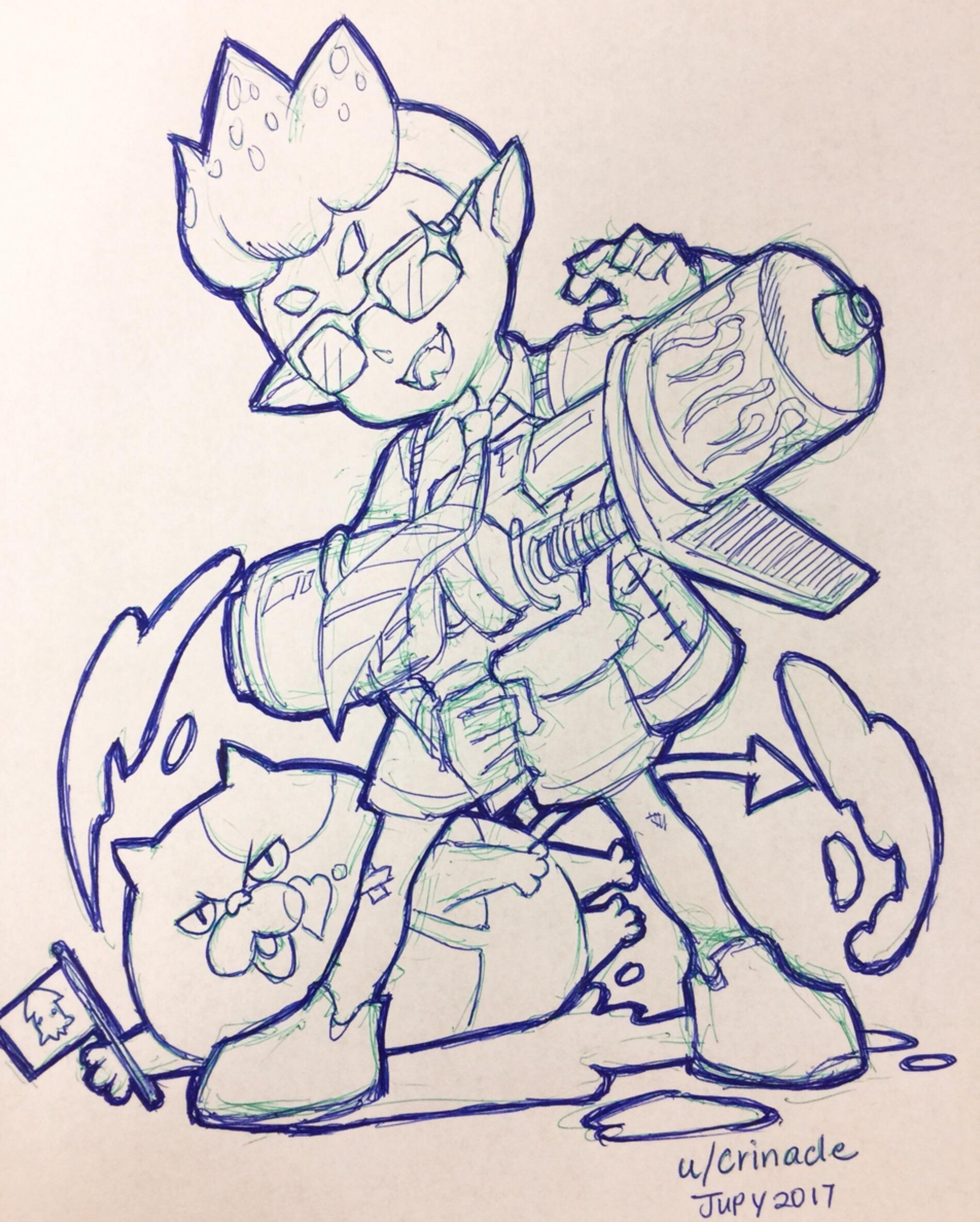 1901x2371 Commission] A Mad Scientist + Judd... Splatoon - Mad Scientist Sketch