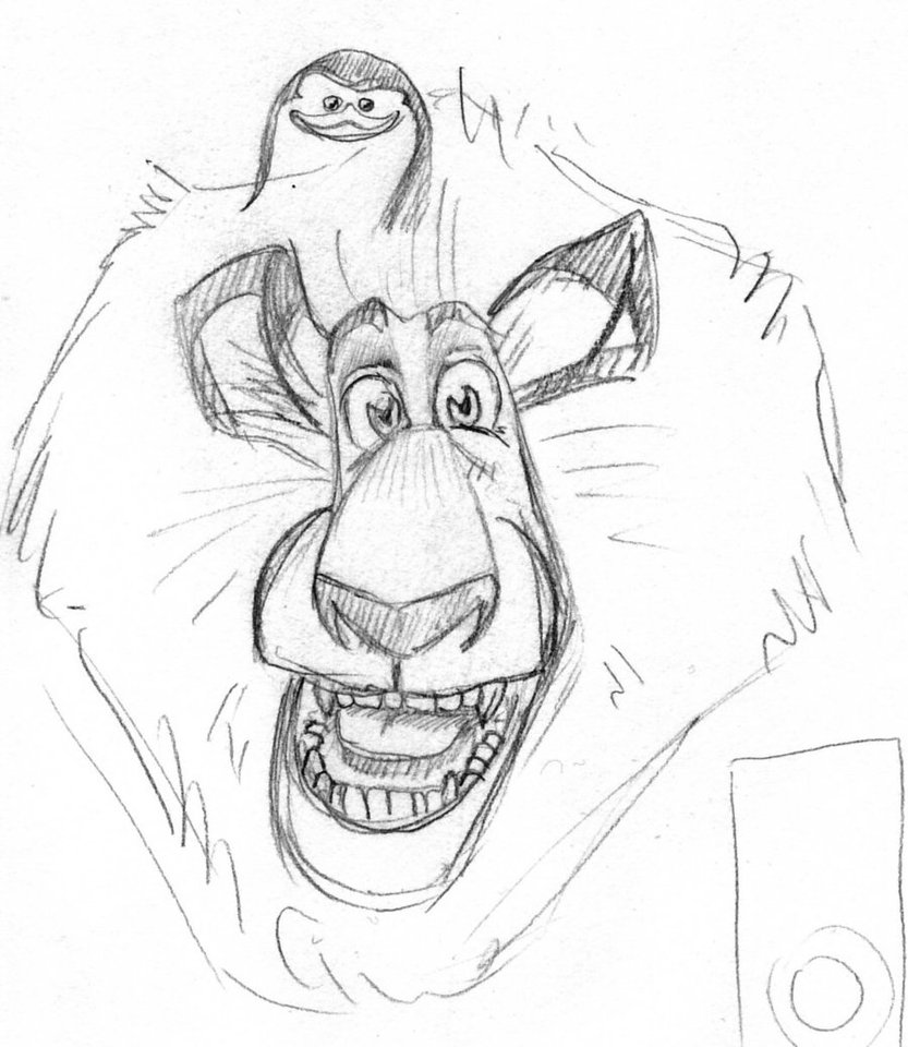 833x960 Madagascar Sketch By Ryuga17 - Madagascar Sketches