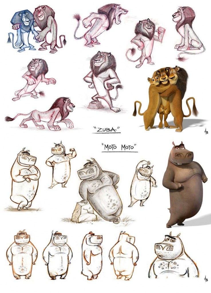 737x1024 Pin By Radiya Alam On Signoos Dreamworks, Madagascar - Madagascar Sketches