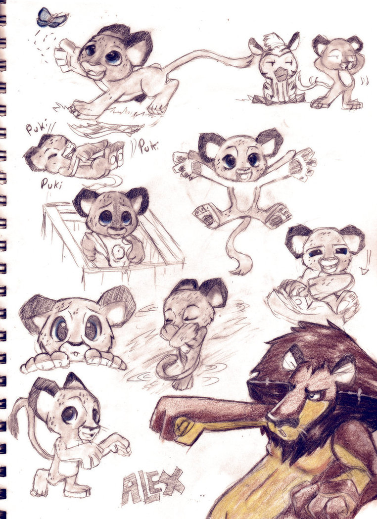 762x1049 Sketch Dump Alex By Memainc - Madagascar Sketches