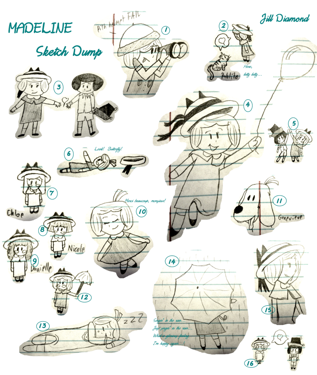 1024x1211 Madeline Sketch Dump By Varietychick - Madeline Sketch