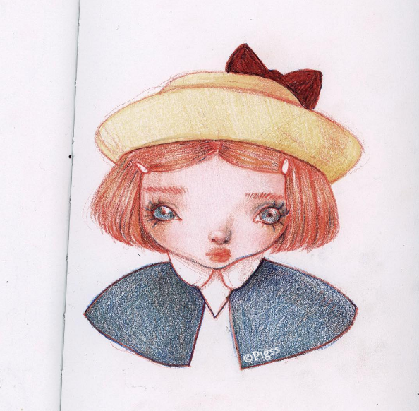 594x582 Madeline Sketch By Piigss - Madeline Sketch