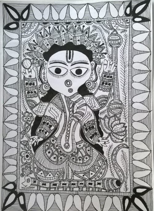 500x685 How Learning Madhubani Painting Was A Life Changing Experience For Me - Madhubani Sketches
