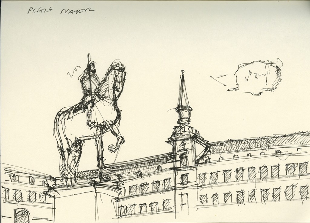 1024x738 Drawing In Madrid Scott Michael Raynor - Madrid Sketch