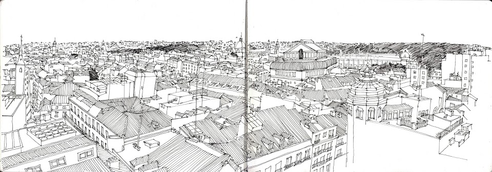 960x337 Sketches From My Spain Sketching Trip Parka Blogs - Madrid Sketch