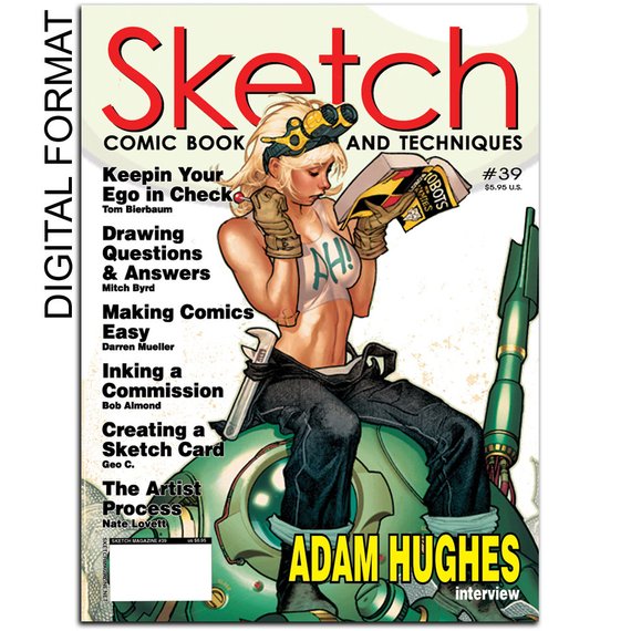 570x570 Sketch Magazine 39 How To Create Comic Book Magazine Digital Etsy - Magazine Sketch