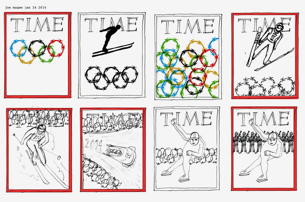 1000x663 Time Magazine Cover Sketches Joe Magee - Magazine Sketch
