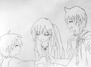 320x235 Lineart Of A Recent Magi Sketch I Did~ So Happy With The Result - Magi Sketch