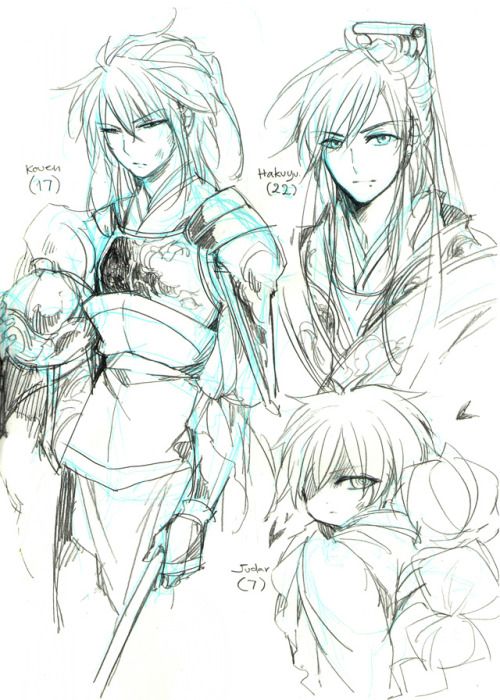 500x700 Magi The Labyrinth Of Magic - Magi Sketch
