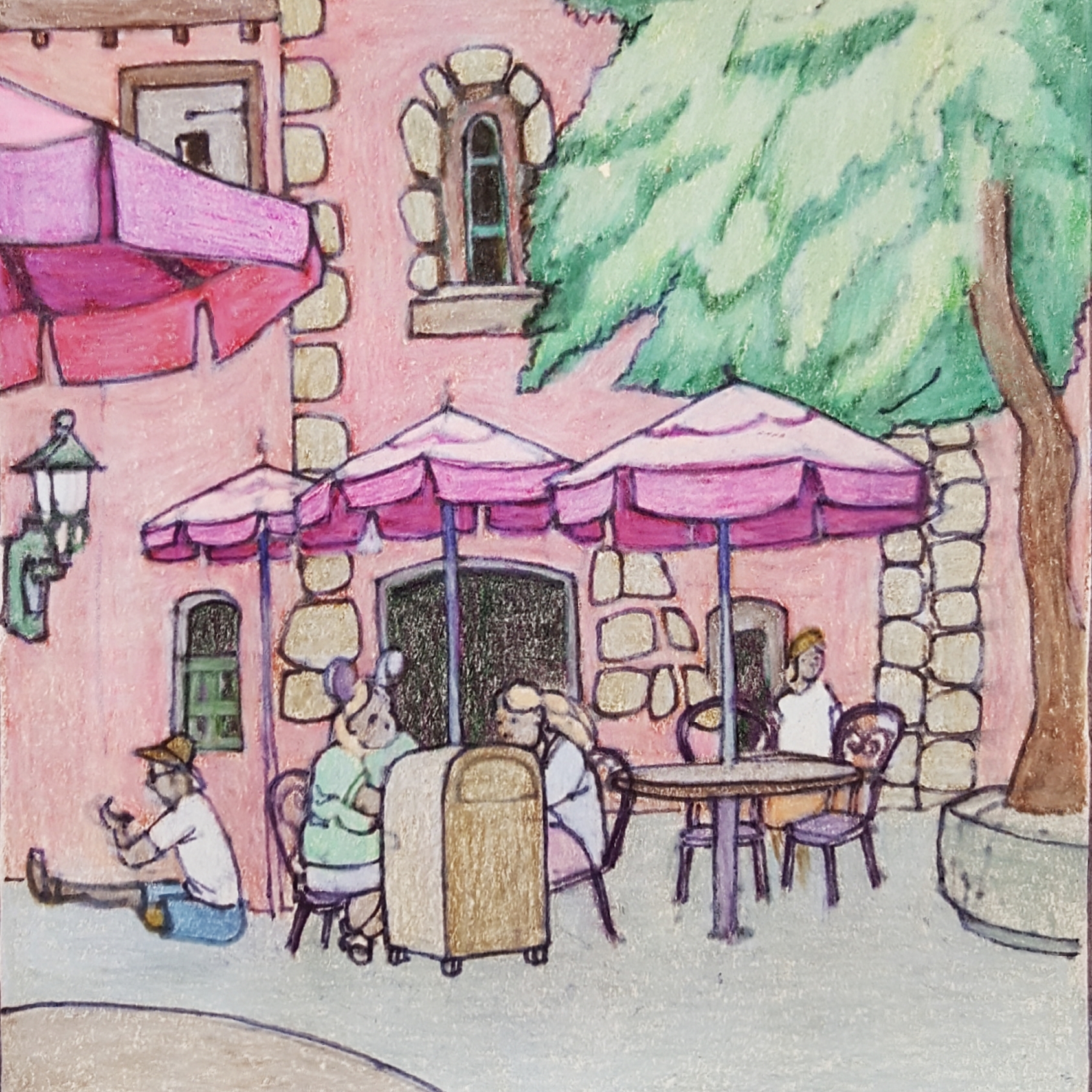 1687x1687 Disney Sketch Color Studies Ahoy! Peripheral Visions - Magic Kingdom Sketch