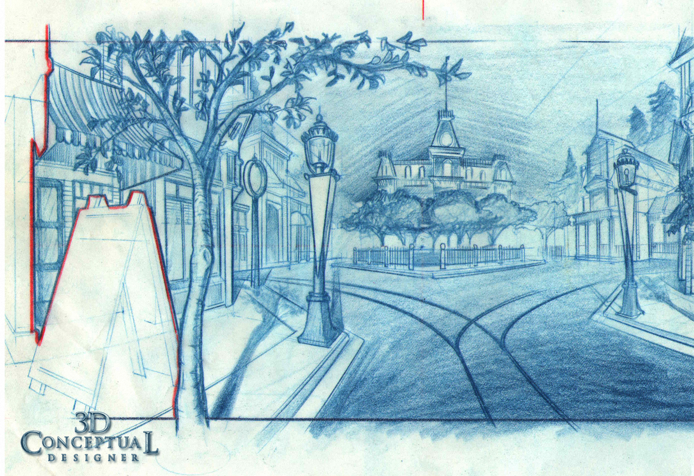 1400x961 3dconceptualdesignerblog Project Reviewvirtual Magic Kingdom - Magic Kingdom Sketch