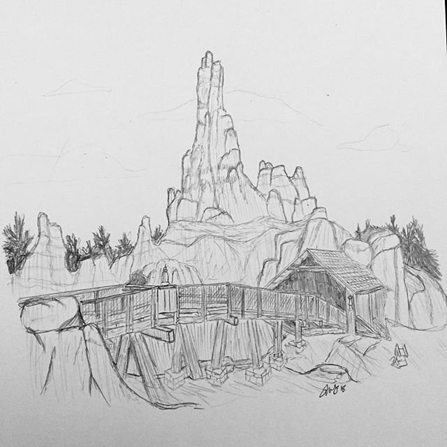 640x640 Disneyartshare Hashtag On Twitter - Magic Kingdom Sketch