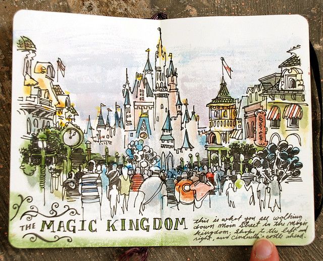 640x518 Dsc 0617 Disney Magic Beautiful Sketches, Sketches - Magic Kingdom Sketch